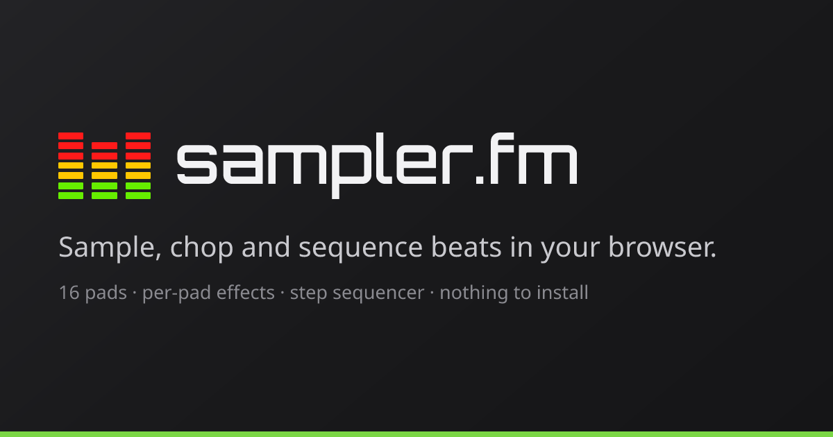 Docs — sampler.fm